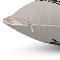 Thorny Pentacle Pillow - Gray Throw Pillows  