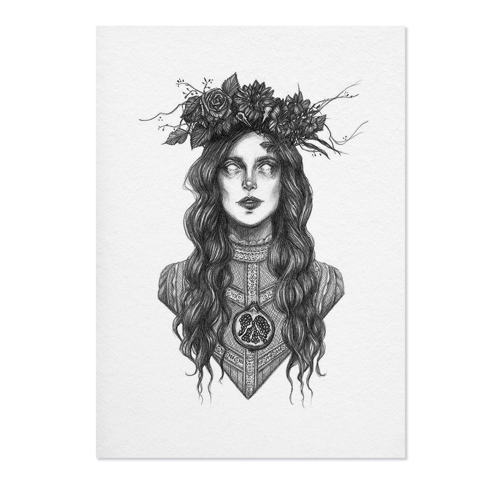 Persephone Fine Art Print - Greek Goddess of the Underworld Wall Decor