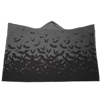 Flying Bats Hooded Blanket - Smoky Hooded Blankets Fleece 
