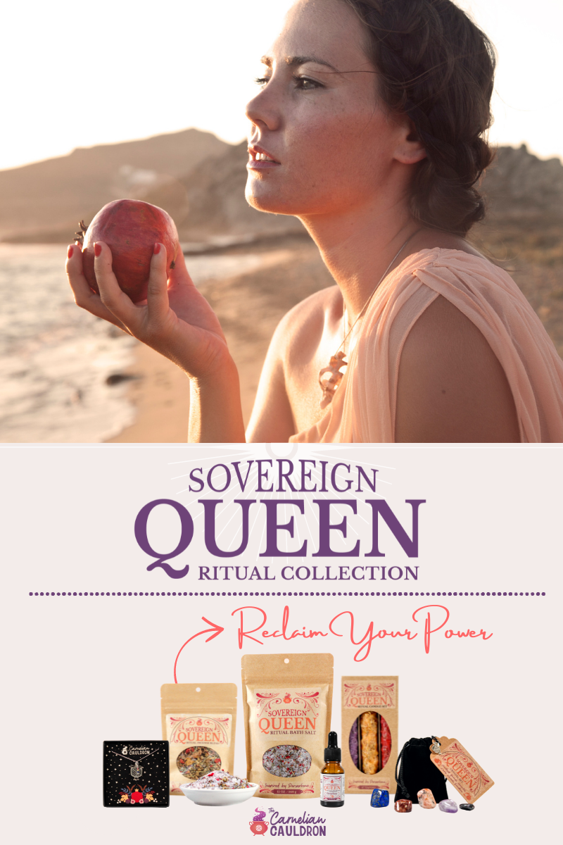 Sovereign Queen Ritual Collection Header The Carnelian Cauldron mobile website header