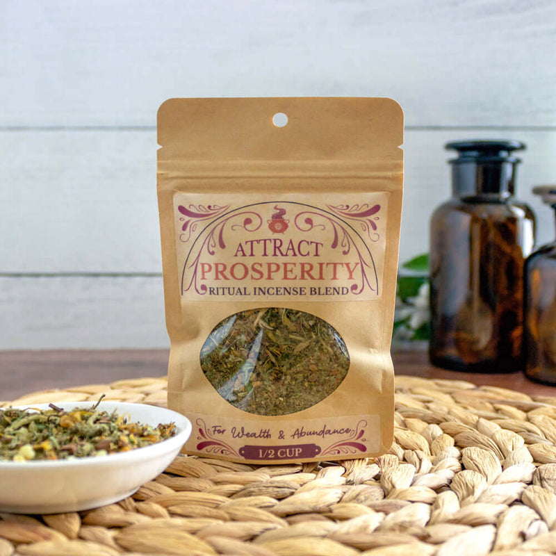 Attract Prosperity Ritual Incense Blend Herbal Incense Blend  