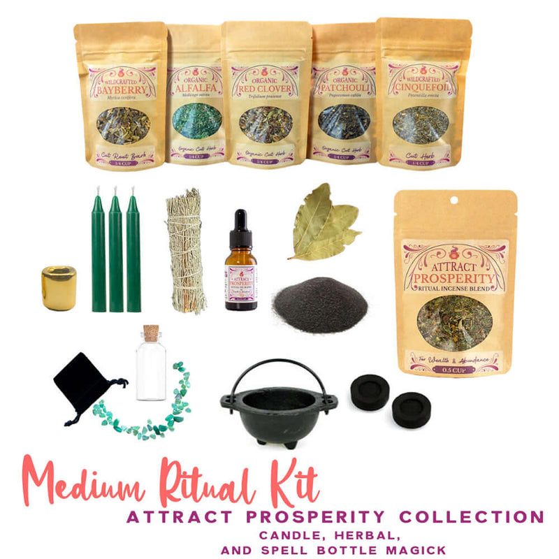 Attract Prosperity Medium Ritual Kit Collection Bundles  