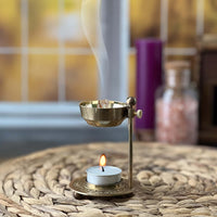 Brass Charcoal-Free Loose Incense Burner Incense Holders  