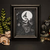 By Lantern Light Fine Art Print - Vintage Halloween Witch Wall Decor  