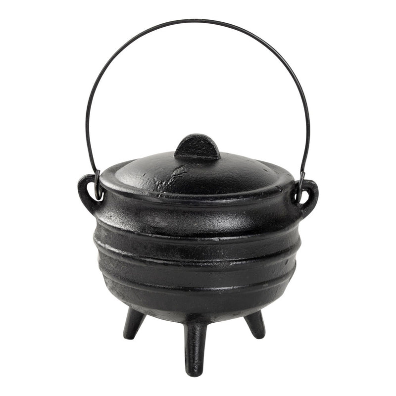 Ribbed Cast Iron Cauldron - Medium 6" Cauldrons  