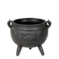 Triple Moon Cast Iron Cauldron - Medium 6" Cauldrons  