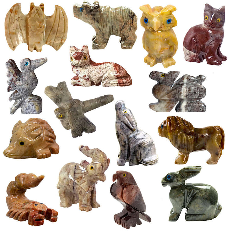 Dolomite Animal Spirit Guides Figurines  