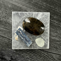 Selenite Square Charging Plate - 4 Inch Charging Plate  