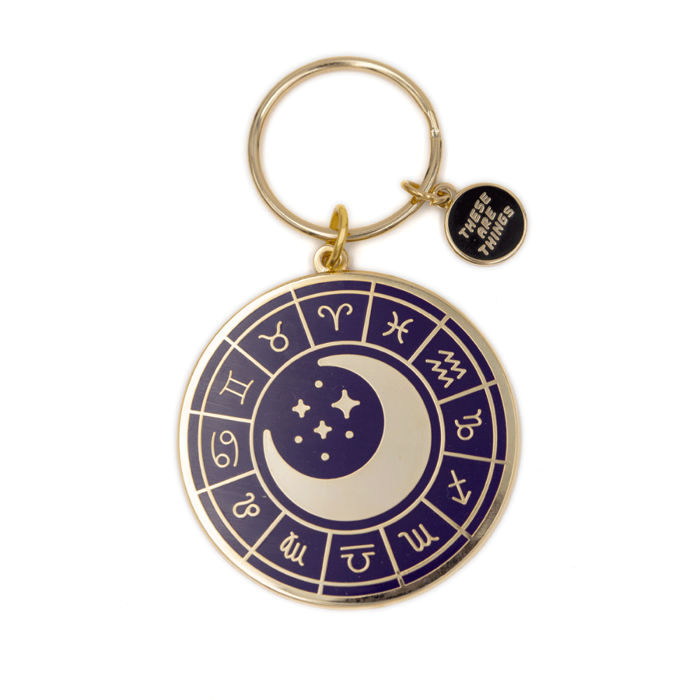 Zodiac Wheel Enamel Keychain Keychains  