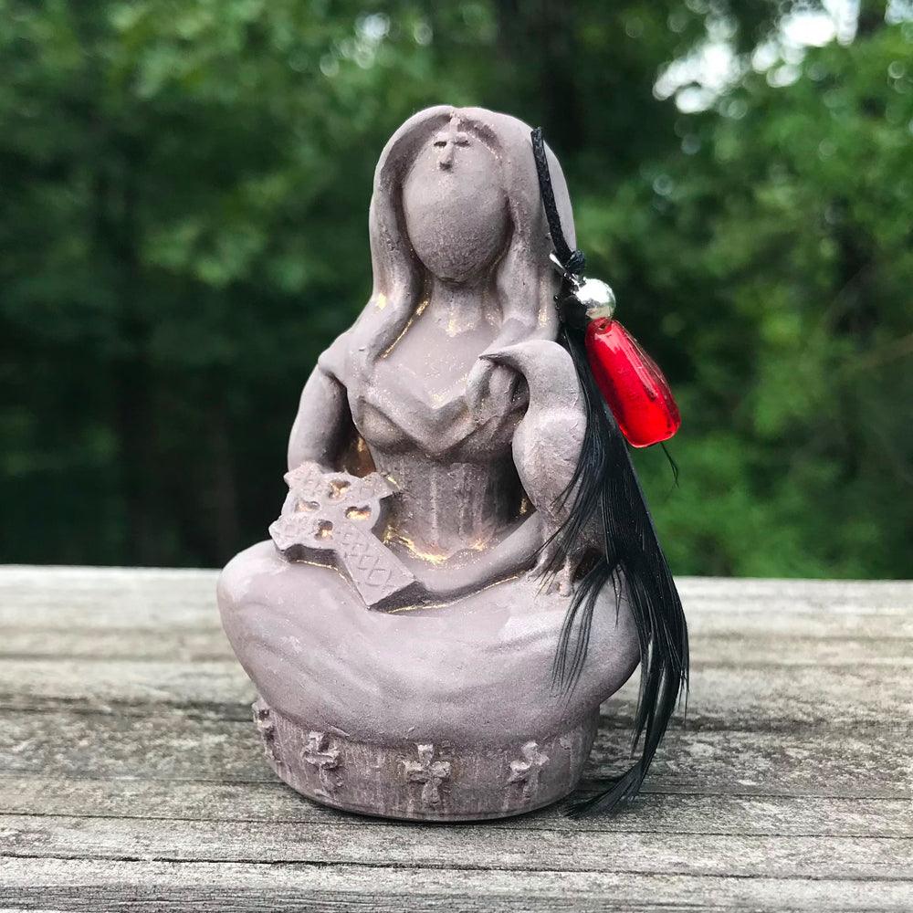 The Morrigan Raven Goddess Figurine Figurines  