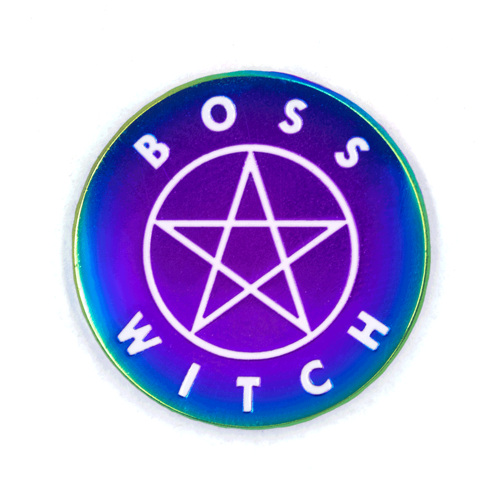 Boss Witch Enamel Pin Pins  