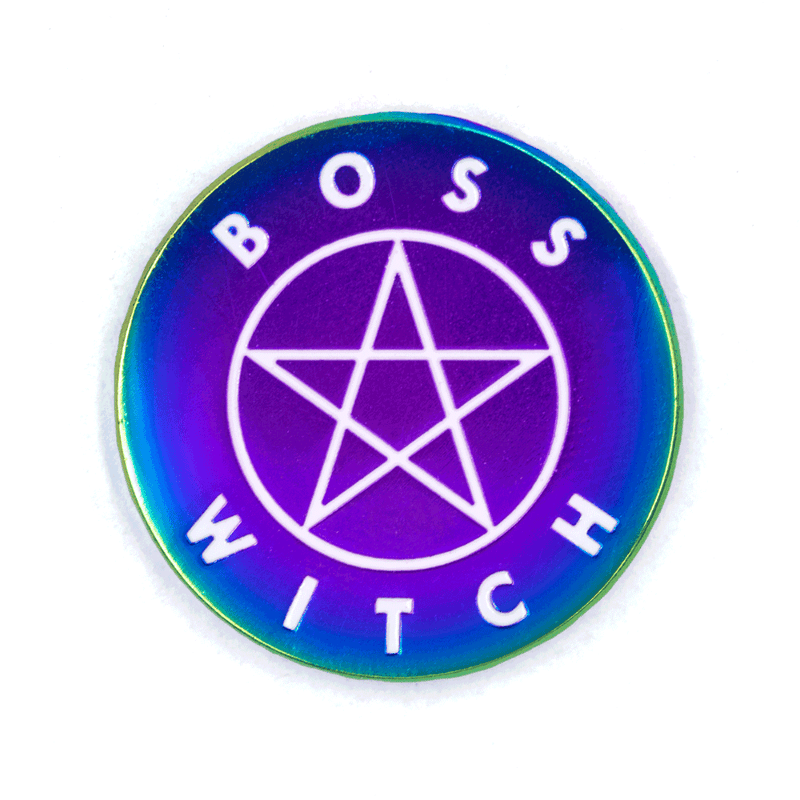 Boss Witch Enamel Pin Pins  