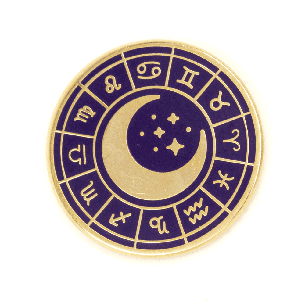 Zodiac Wheel Enamel Pin Pins  