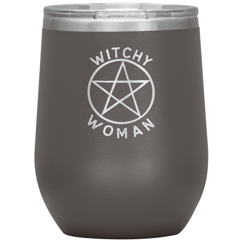 Witchy Woman Engraved Wine Tumbler Wine Tumblers Pewter 