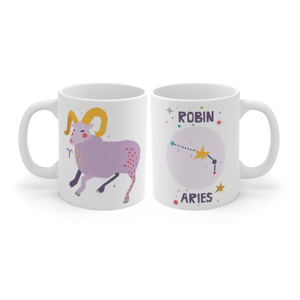 Personalized Aries Zodiac Mug 11oz Mugs  