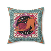 Leo Zodiac Throw Pillow Home Decor 20" × 20" 