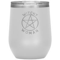 Witchy Woman Engraved Wine Tumbler Wine Tumblers White 