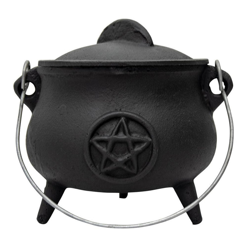 Pentacle Cast Iron Cauldron - Medium 5.5" Cauldrons  