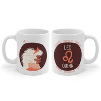 Personalized Leo Girl Zodiac Mug 11oz Mugs  
