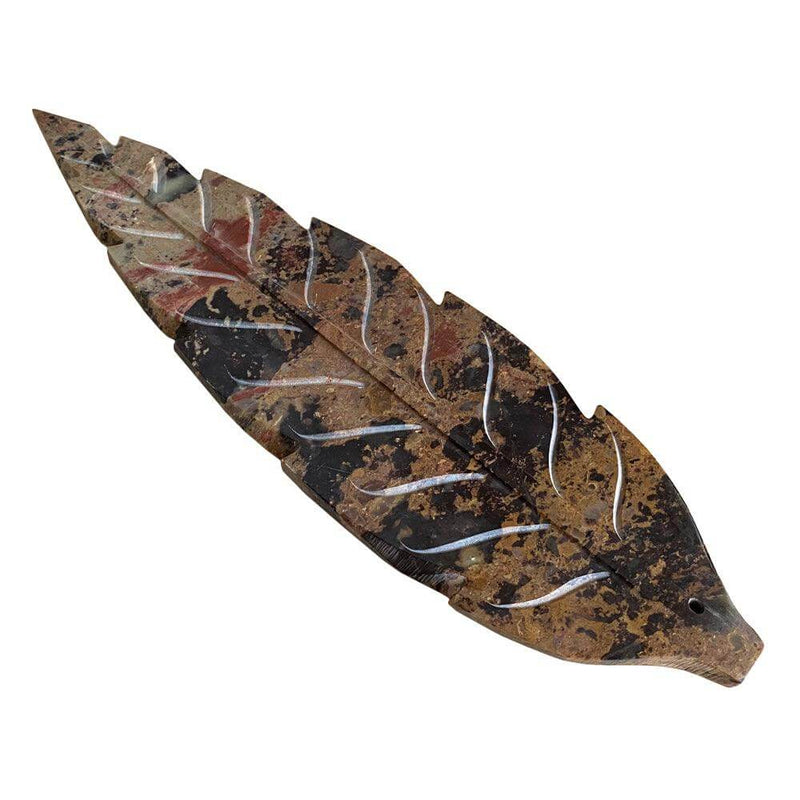 Carved Soapstone Leaf Incense Holder Incense Holders  