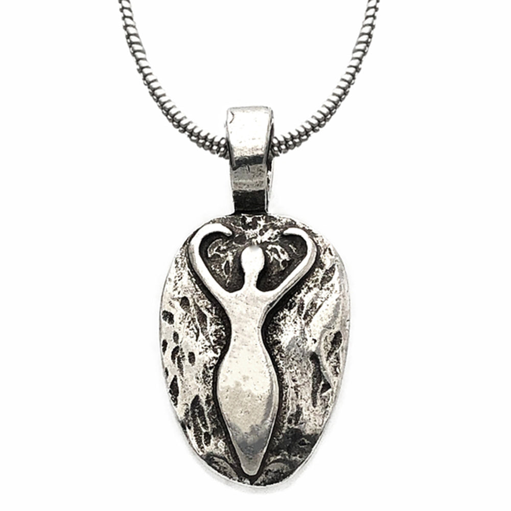 Walk with the Goddess Pewter Pendant - Amulets of Avalon Collection Necklaces  