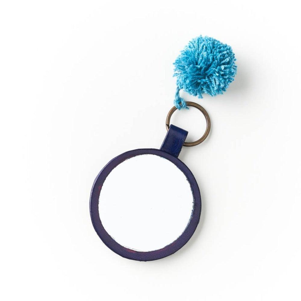 Moon Phase Travel Mirror Keychain - Handcrafted Keychains  