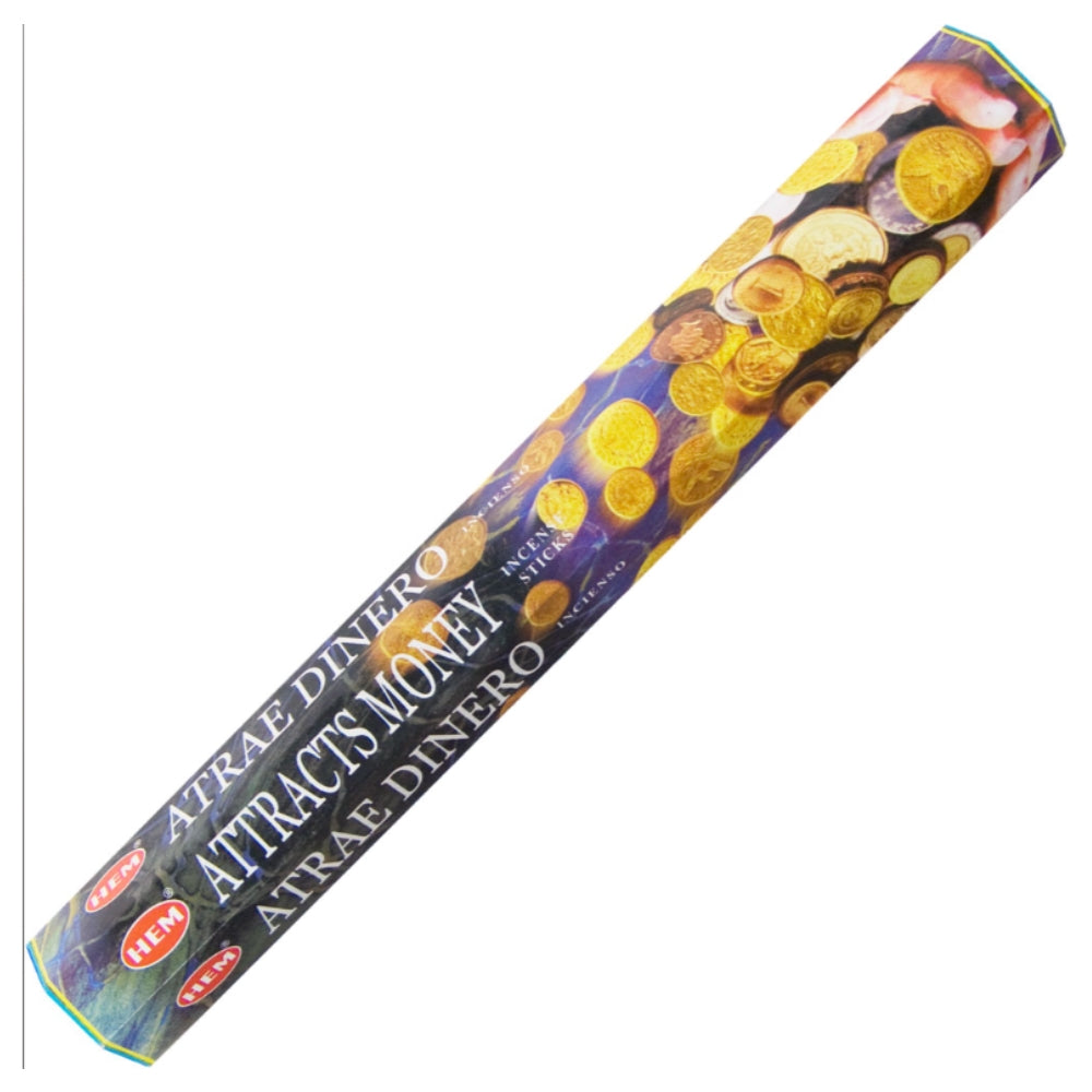 HEM Attracts Money Incense Sticks Incense Sticks 1 Box (20 Sticks) 