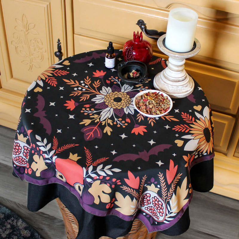 Autumn Pomegranate Premium Altar Cloth The Carnelian Cauldron
