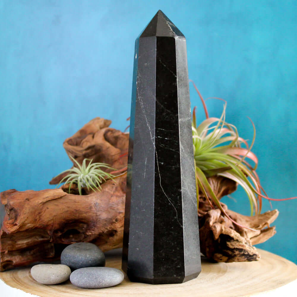 Large black hot sale tourmaline stone