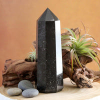 Black Tourmaline Crystal Point - Large 6.75 - 7.5 inches tall Crystal Points 6.75" tall 888g 