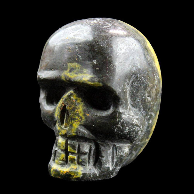 Bumblebee Jasper Crystal Skull Carving - 2-3 inches tall Crystal Carving  