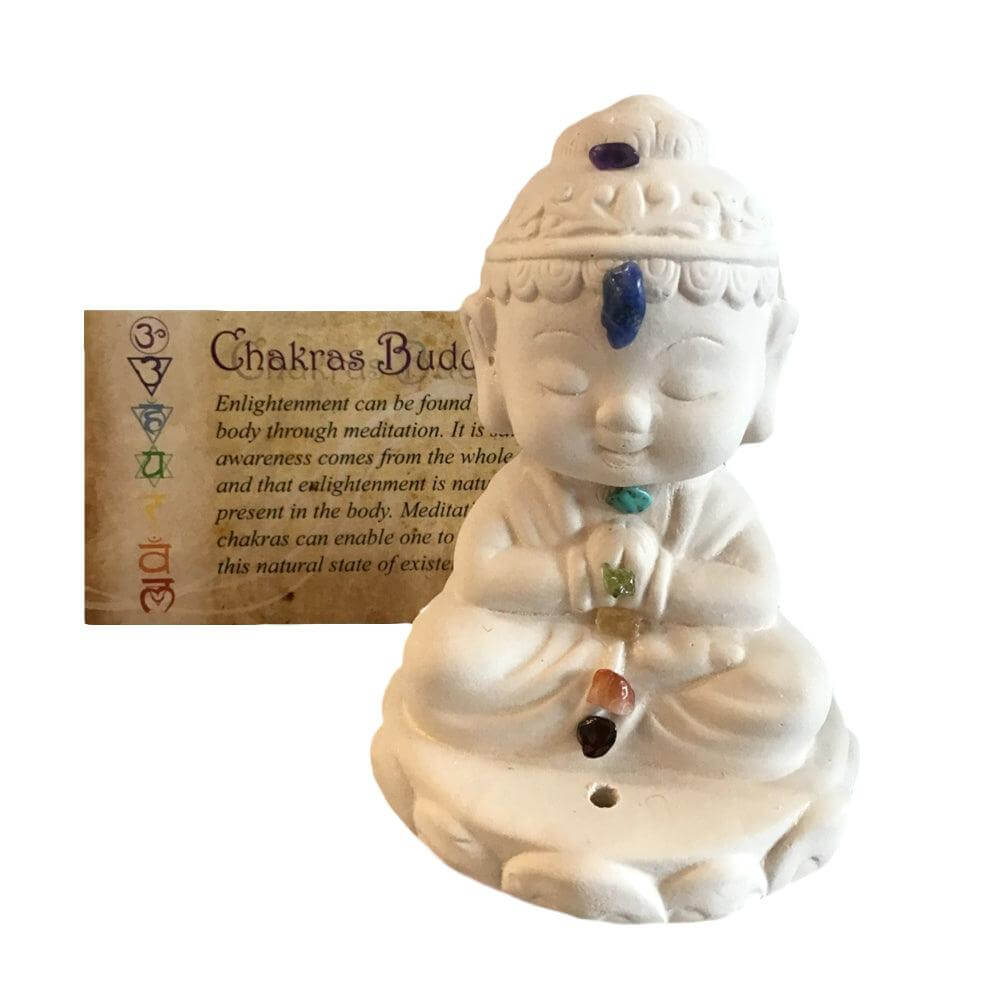 Chakra Buddha Incense Holder - 3.5 inch Incense Holders  