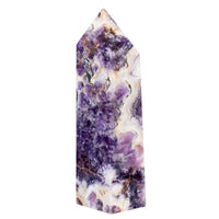 Chevron Amethyst Crystal Point - Large 7.5 inches tall Crystal Points  