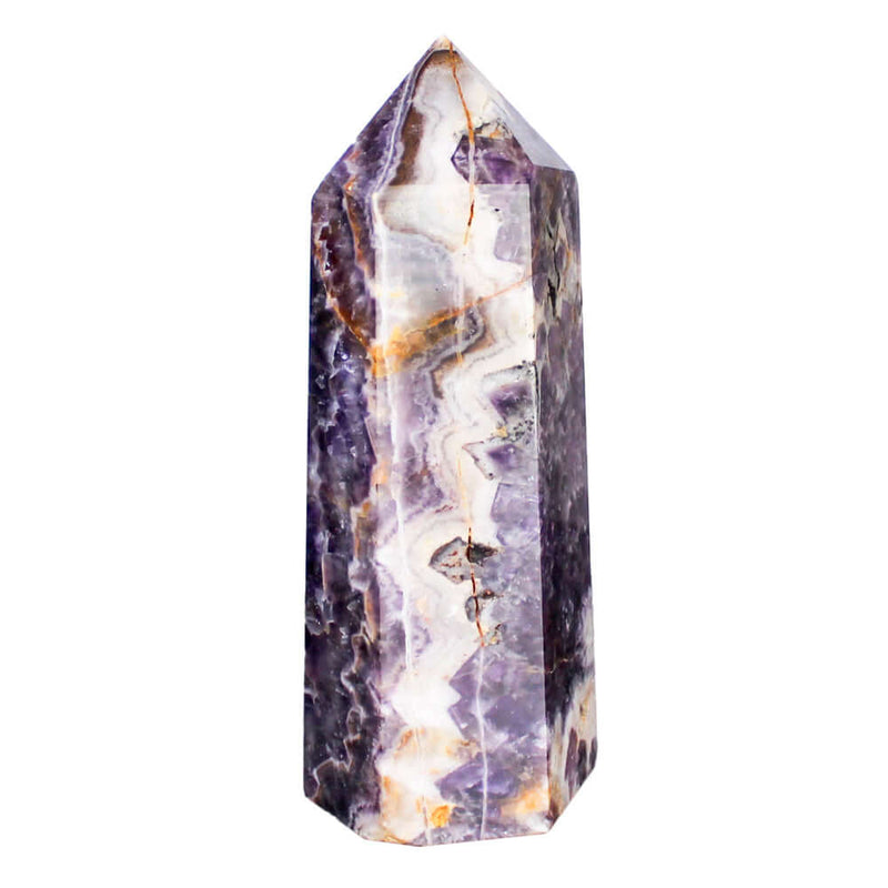 Chevron Amethyst Crystal Point - Large 7.5 inches tall Crystal Points  