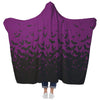 Flying Bats Hooded Blanket - Amethyst Hooded Blankets  