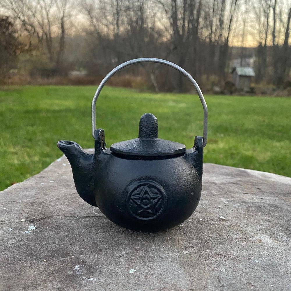 Pentacle Cast Iron Kettle Cauldron Cauldrons  
