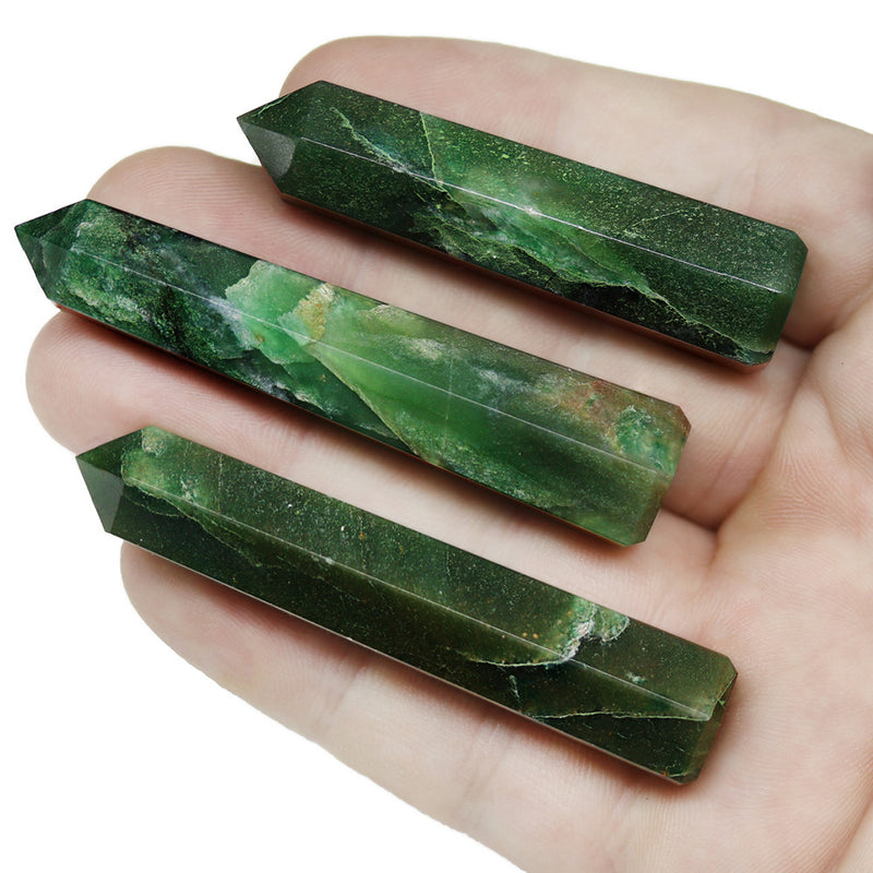 Green Aventurine Crystal Point - Small 2.75 inches tall Crystal Points  