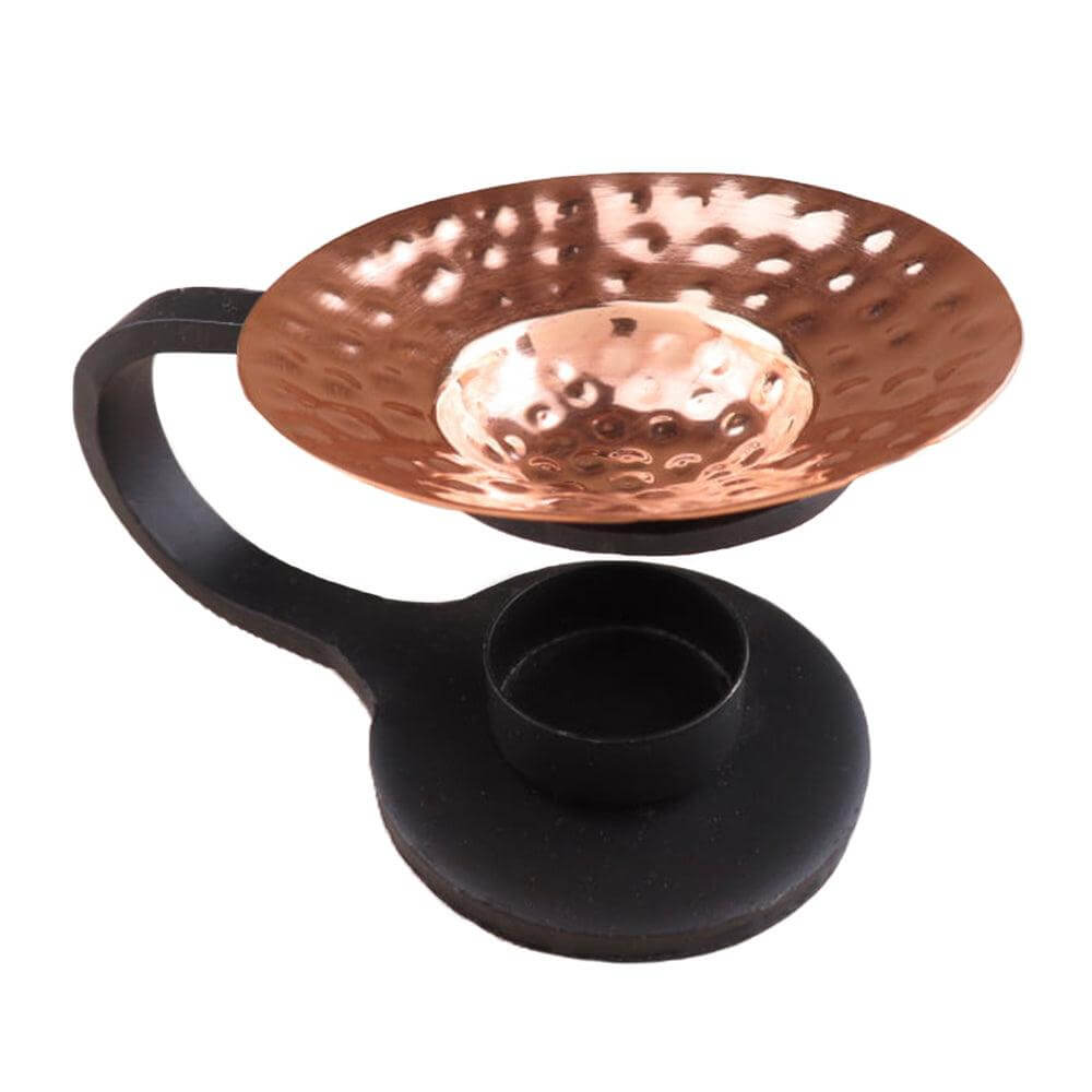 Copper and Iron Charcoal-Free Loose Incense/Oil Burner Incense Holders  