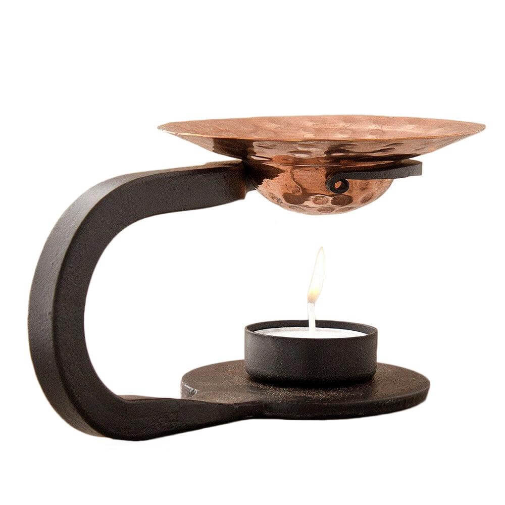 Copper and Iron Charcoal-Free Loose Incense/Oil Burner Incense Holders  