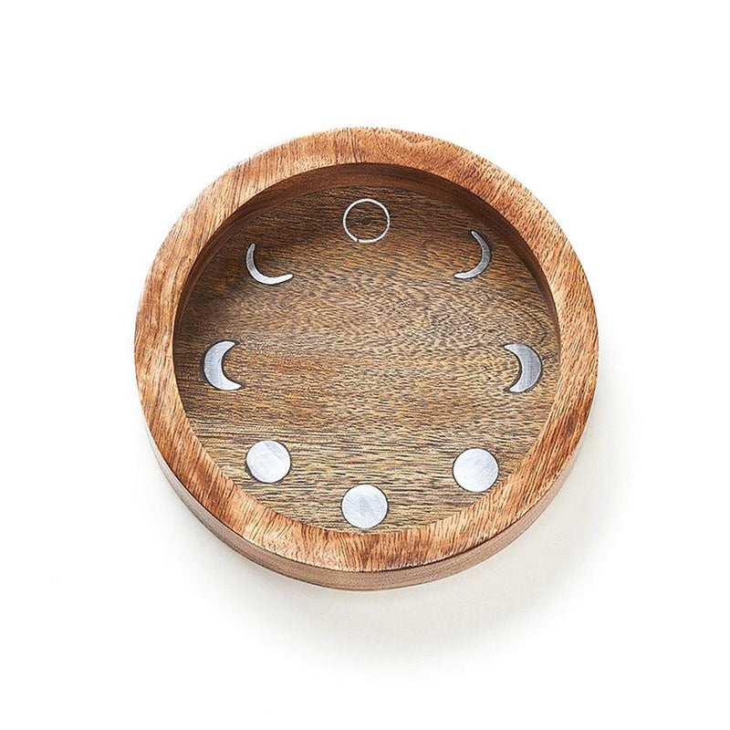 Round Moon Phase Jewelry Tray - Handcrafted Jewelry Trays  