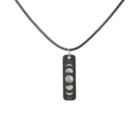 Moon Phases Wooden Necklace Necklaces  