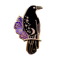 Crow Enamel Pin Pins  
