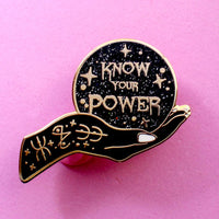 Know Your Power Enamel Pin Pins  
