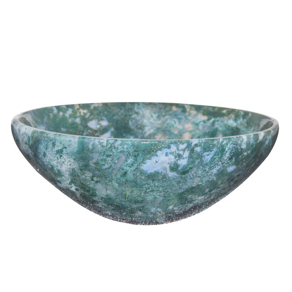 Green Moss Agate Devotional Bowl - 2 inch Ritual Bowls  