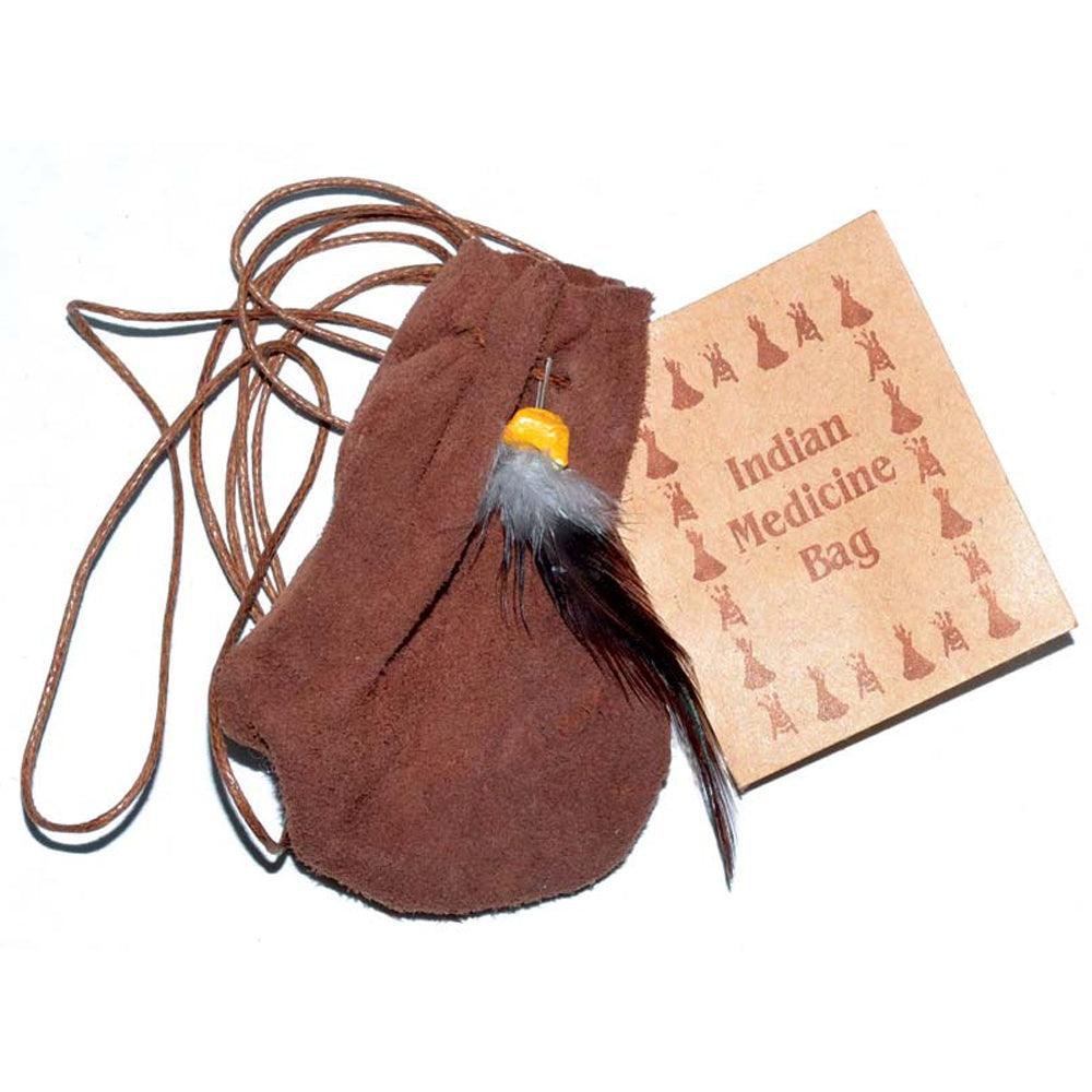 Medicine Bag - 3 inch Small Bags Brown 