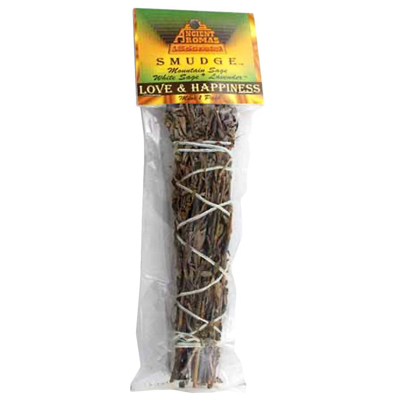 Love and Happiness Cleansing Bundle (Smudge Stick) Smudge Sticks 5-6 Inch Ancient Aromas Single Package 
