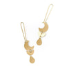 Lunar Gold Drop Earrings - Handcrafted Earrings  
