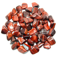 Red Tiger's Eye Tumbled Crystal Tumbled Crystals  
