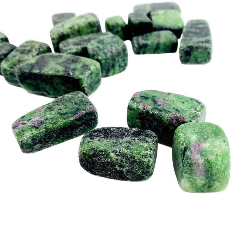 Ruby in Zoisite Tumbled Crystal Tumbled Crystals  