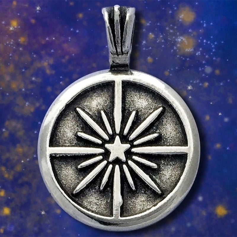Starlight Within Pewter Pendant Necklaces  